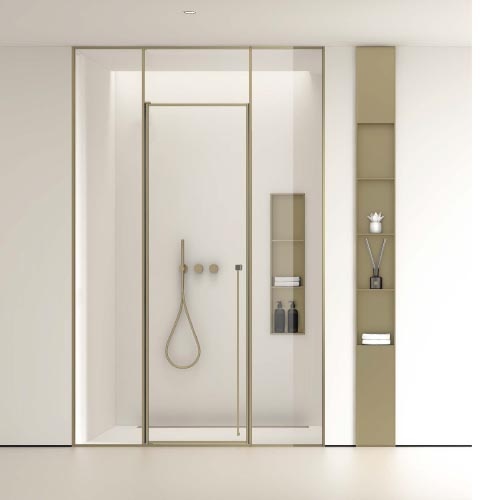 bathroom glass shower and toilet partition