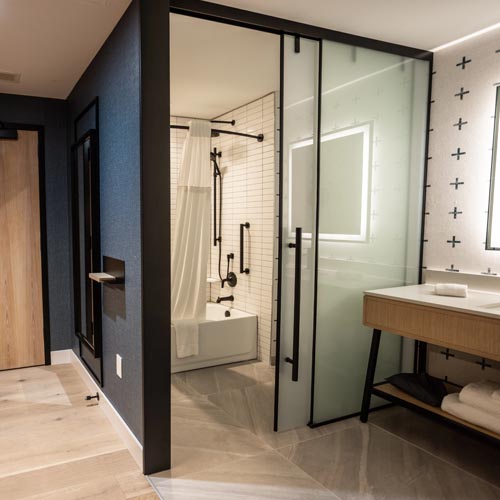 Canopy by Hilton Sioux Falls Glass Shower Enclosure Project Study