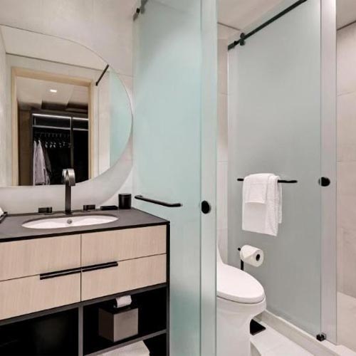 Case Study Glass Dividers and Shower Doors  Canopy by Hilton Toronto Yorkville