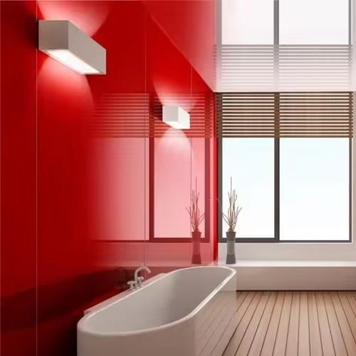 back painted glass wall covering
