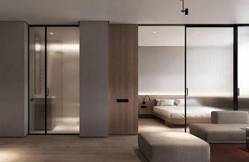 interior sliding glass door modern design and style