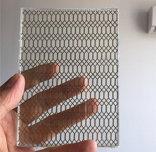 metal wire mesh laminated glass