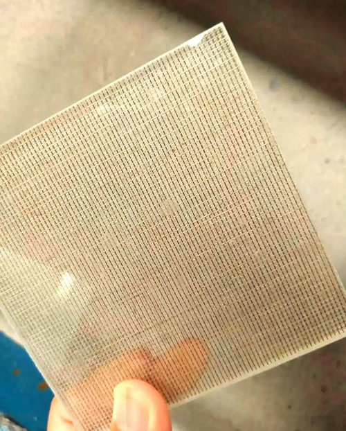 aesthetic architectural glass building material with the beauty of fabric and textile