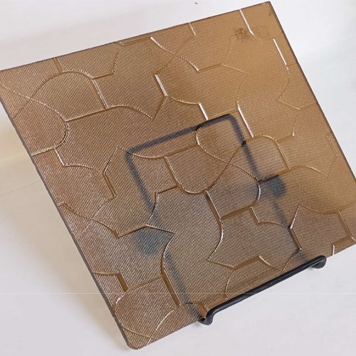 Bronze Karatachi Textured Glass
