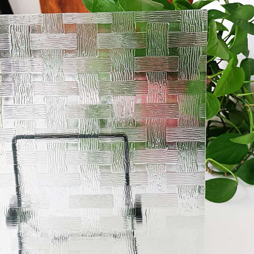 Bamboo Weaving Textured Glass