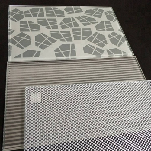 Silk Screen Printed Glass Sample for Designer and Architect