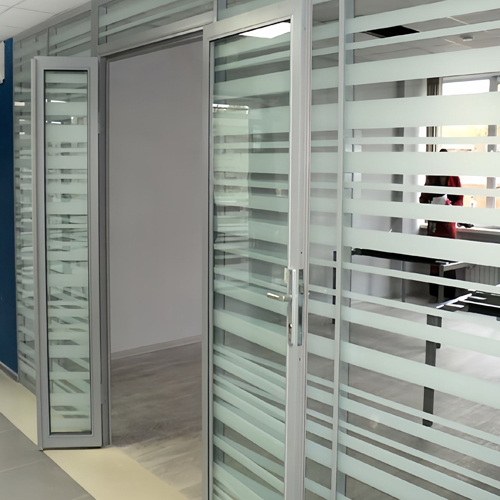 Stripe Pattern Silk Screen Glass Panel for Interior Partition and Door Panel