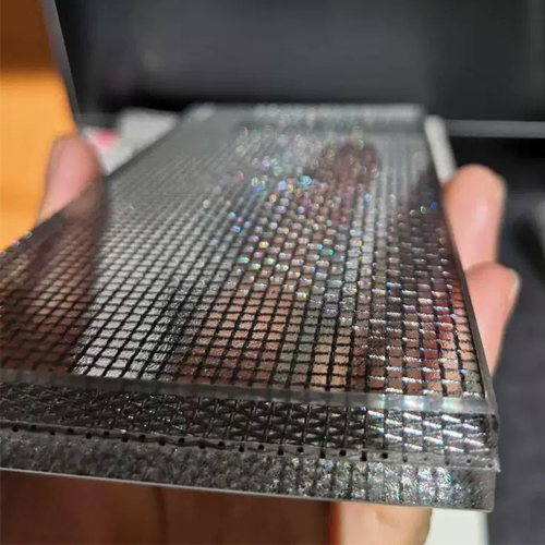 stainless steel mesh laminated glass