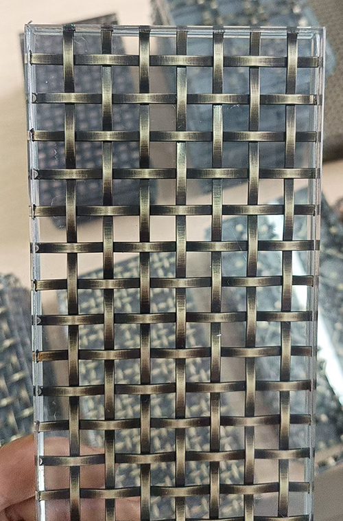 Woven Wire Mesh Laminated Glass