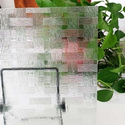 Bambo Weaving Patterned Glass