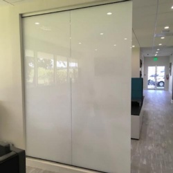 Solid White Laminated Glass