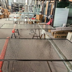 Interior Partition Wall by Textured Glass