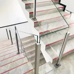 Glass Balustrade with Stainless Steel Post