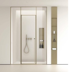 bathroom glass shower and toilet partition